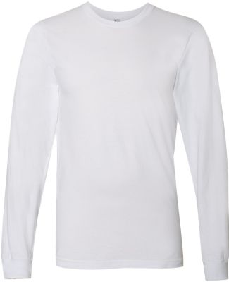 2007W Fine Jersey Long Sleeve T-Shirt in White