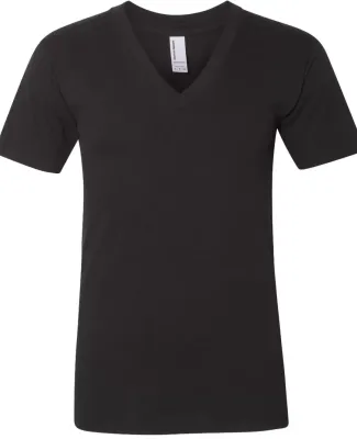2456W Fine Jersey V-Neck T-Shirt BLACK