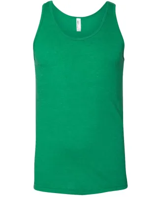 BB408W Poly/Cotton Tank HTHR KELLY GREEN