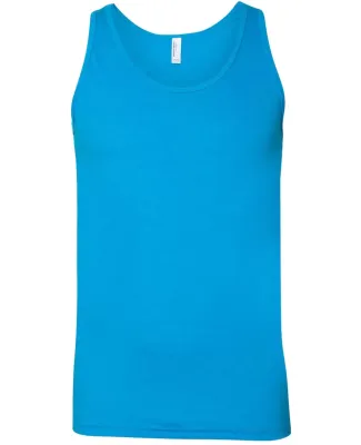 BB408W Poly/Cotton Tank NEON HTHR BLUE