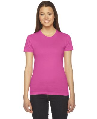 2102W Women's Fine Jersey T-Shirt in Fuchsia