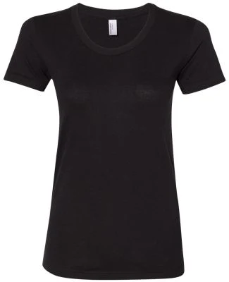 BB301W Ladies' Poly-Cotton Short-Sleeve Crewneck in Black