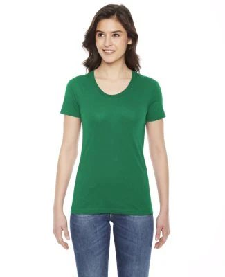 BB301W Ladies' Poly-Cotton Short-Sleeve Crewneck in Kelly green