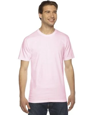 American Apparel 2001W Fine Jersey T-Shirt in Light pink