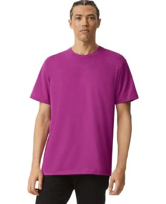 American Apparel 2001W Fine Jersey T-Shirt in Super pink