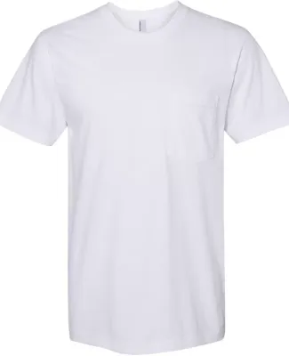 2406W Unisex Fine Jersey Pocket Short-Sleeve T-Shi WHITE