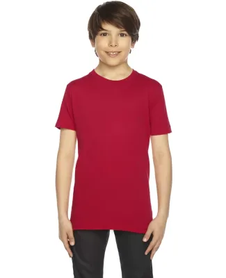 BB201W Youth Poly-Cotton Short-Sleeve Crewneck RED
