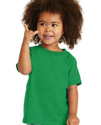 Port & Company CAR54T Toddler Core Cotton Tee in Clover green