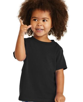Port & Company CAR54T Toddler Core Cotton Tee in Jet black