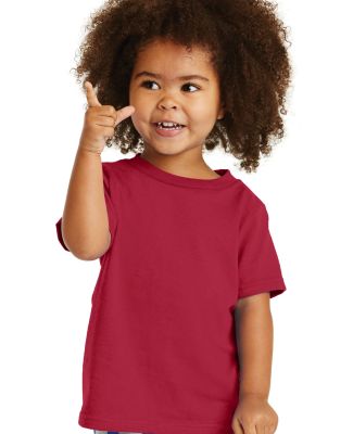 Port & Company CAR54T Toddler Core Cotton Tee in Red