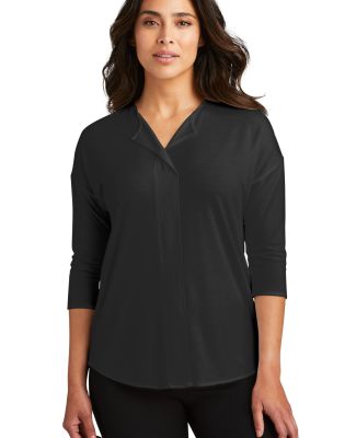 242 LK5433 Port Authority Ladies Concept 3/4-Sleev in Black