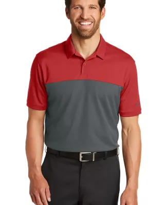 232 881655 Nike Golf Dri-FIT Colorblock Micro Piqu Varsity Red/An