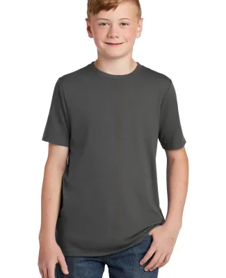 DT130Y District Made  Youth Perfect Tri  Crew Tee Charcoal