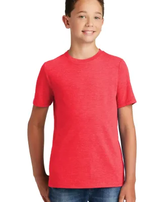 DT130Y District Made  Youth Perfect Tri  Crew Tee Red Frost