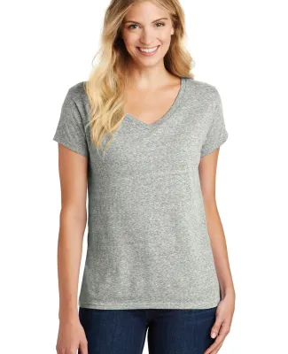 DM465A District Made  Ladies Cosmic V-Neck Tee Grey Astro