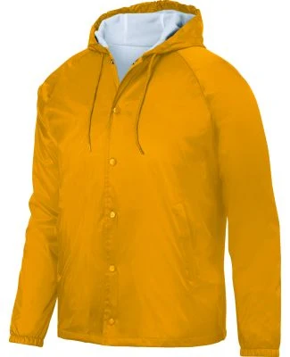 3102 Augusta Sportswear Hooded Coaches Jacket in Gold