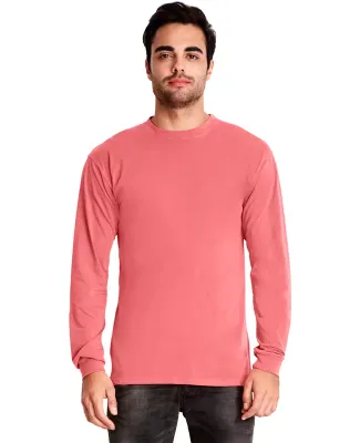 Next Level 7401 Inspired Dye Long Sleeve Crew in Guava