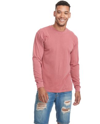 Next Level 7401 Inspired Dye Long Sleeve Crew in Smoked paprika