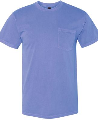 Next Level 7415 Inspired Dye Pocket Crew in Peri blue