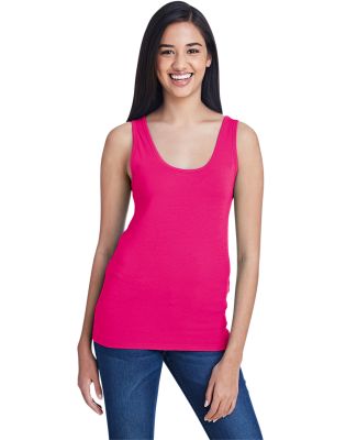 49 2420L Women's Stretch Tank in Hot pink