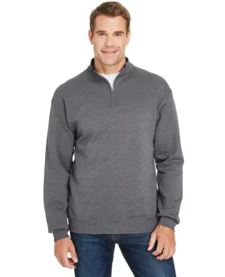50 SF95R Sofspun® Quarter-Zip Sweatshirt Charcoal Heather
