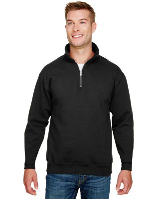 301 920 USA-Made Quarter-Zip Pullover Sweatshirt in Black