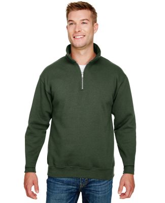 301 920 USA-Made Quarter-Zip Pullover Sweatshirt in Hunter green