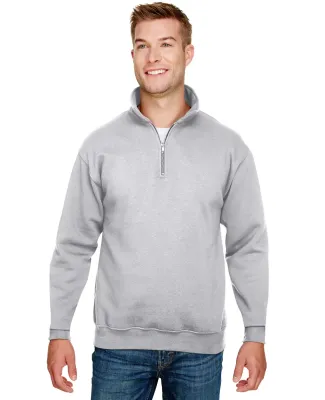 301 920 USA-Made Quarter-Zip Pullover Sweatshirt Dark Ash