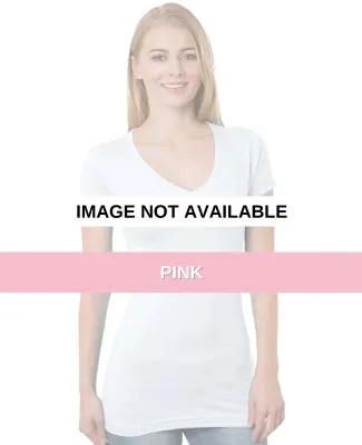 301 3407 Women's V-Neck Tee Pink