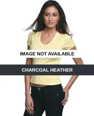 301 4545 Women's V-Neck Tee Charcoal Heather