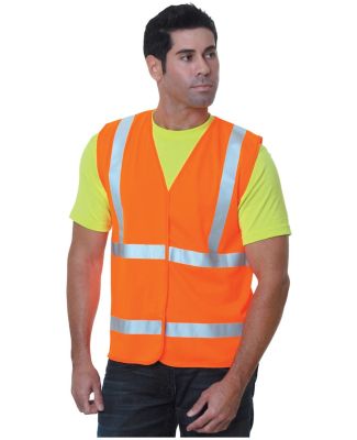 301 3789 USA Made Economy Class 2 ANSI Vest in Bright orange