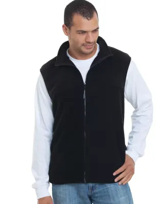 301 1120 Full Zip Fleece Vest Black