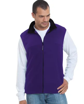 301 1120 Full Zip Fleece Vest Purple