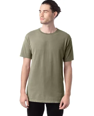 Comfort Wash GDH100 Garment Dyed Short Sleeve T-Sh in Faded fatigue