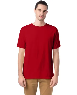 Comfort Wash GDH100 Garment Dyed Short Sleeve T-Sh in Athletic red