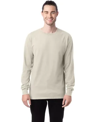 Comfort Wash GDH200 Garment Dyed Long Sleeve T-Shi in Parchment