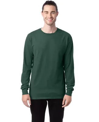 Comfort Wash GDH200 Garment Dyed Long Sleeve T-Shi in Field green