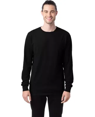 Comfort Wash GDH200 Garment Dyed Long Sleeve T-Shi in Black