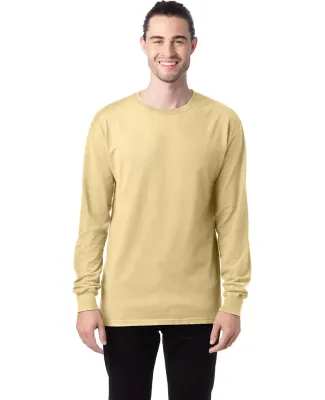 Comfort Wash GDH200 Garment Dyed Long Sleeve T-Shi in Summer squash yellow