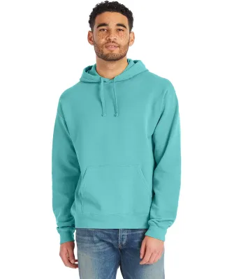 Comfort Wash GDH450 Garment Dyed Unisex Hooded Pul in Mint