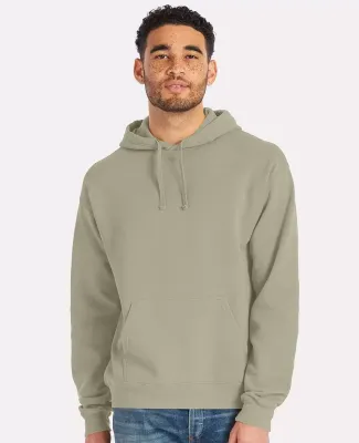 Comfort Wash GDH450 Garment Dyed Unisex Hooded Pul in Faded fatigue