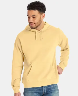 Comfort Wash GDH450 Garment Dyed Unisex Hooded Pul in Summer squash yellow