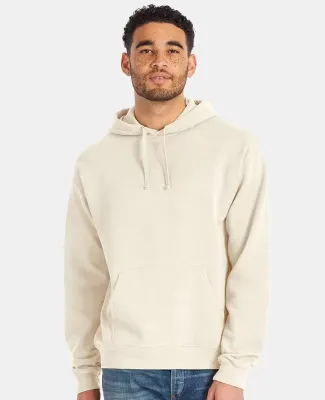Comfort Wash GDH450 Garment Dyed Unisex Hooded Pul in Parchment