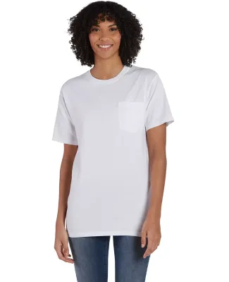 Comfort Wash GDH150 Garment Dyed Short Sleeve T-Sh in White