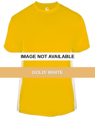 C2 Sport 5250 Colorblock Youth Tee Gold/ White