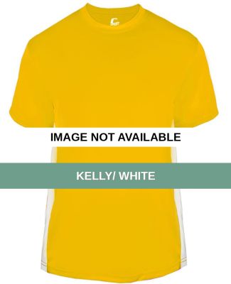 C2 Sport 5250 Colorblock Youth Tee Kelly/ White