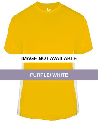 C2 Sport 5250 Colorblock Youth Tee Purple/ White
