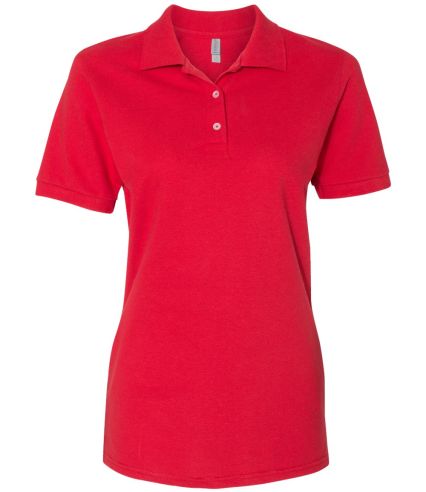 Jerzees 443W Women's Easy Care Double Mesh Ringspu in True red