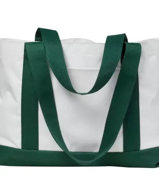 Liberty Bags 7002 P & O Cruiser Tote in White/ for green