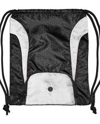 Liberty Bags 8890 Santa Cruz Drawstring Pack With  in Black/ white